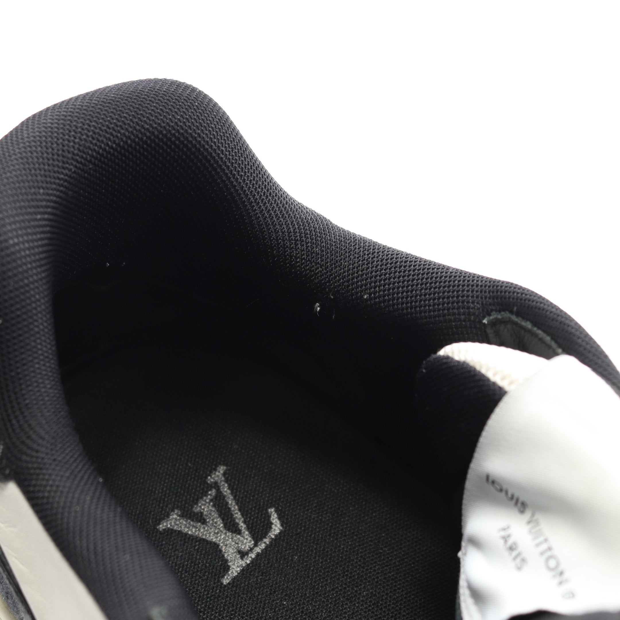 LVトレイナーライン モノグラムデニム スニーカー レザー デニム