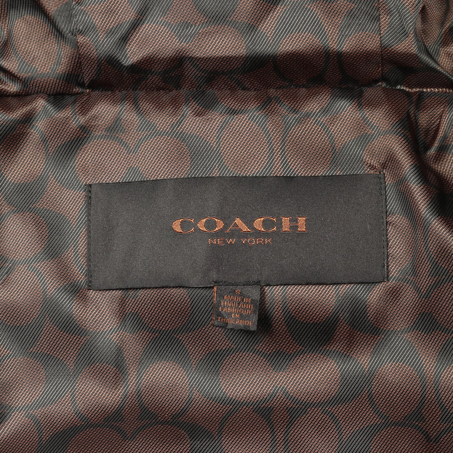 ダウンコート ナイロン パープル フード付き コーチ アウター COACH