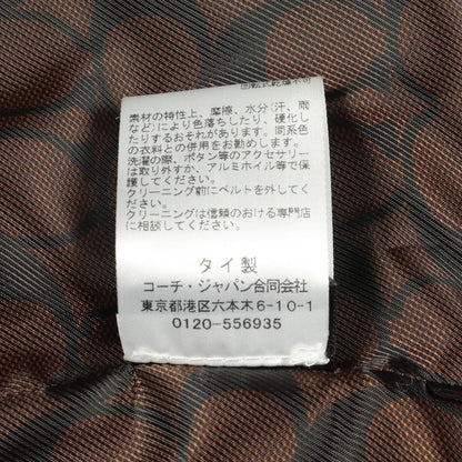 ダウンコート ナイロン パープル フード付き コーチ アウター COACH