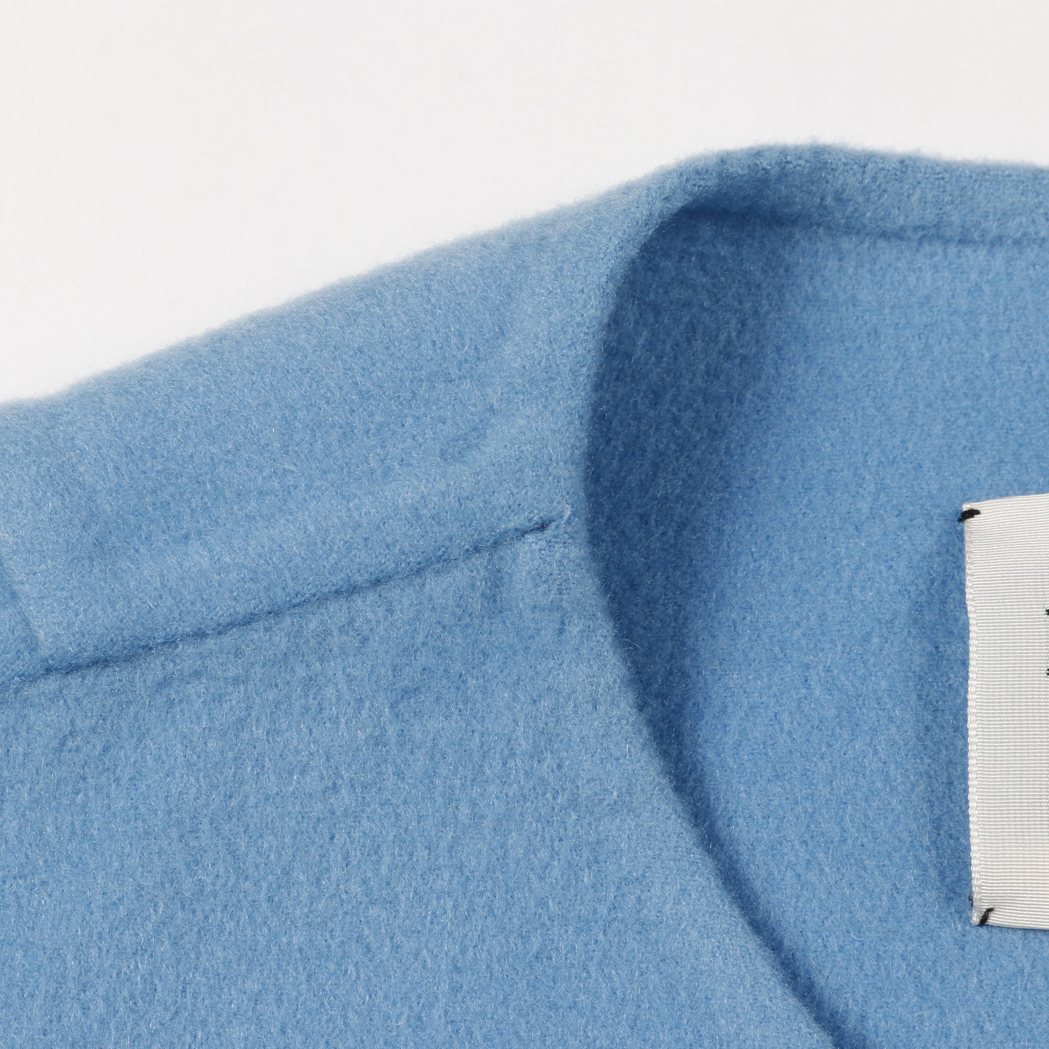 コート カシミヤ レザー ライトブルー エルメス – RECLO