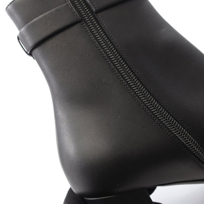 サンジェルマン ショート ブーツ レザー ブラック エルメス シューズ HERMES