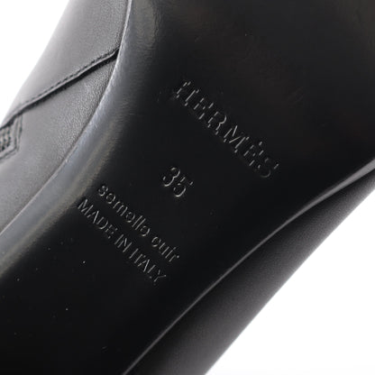 サンジェルマン ショート ブーツ レザー ブラック エルメス シューズ HERMES