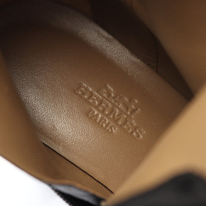サンジェルマン ショート ブーツ レザー ブラック エルメス シューズ HERMES