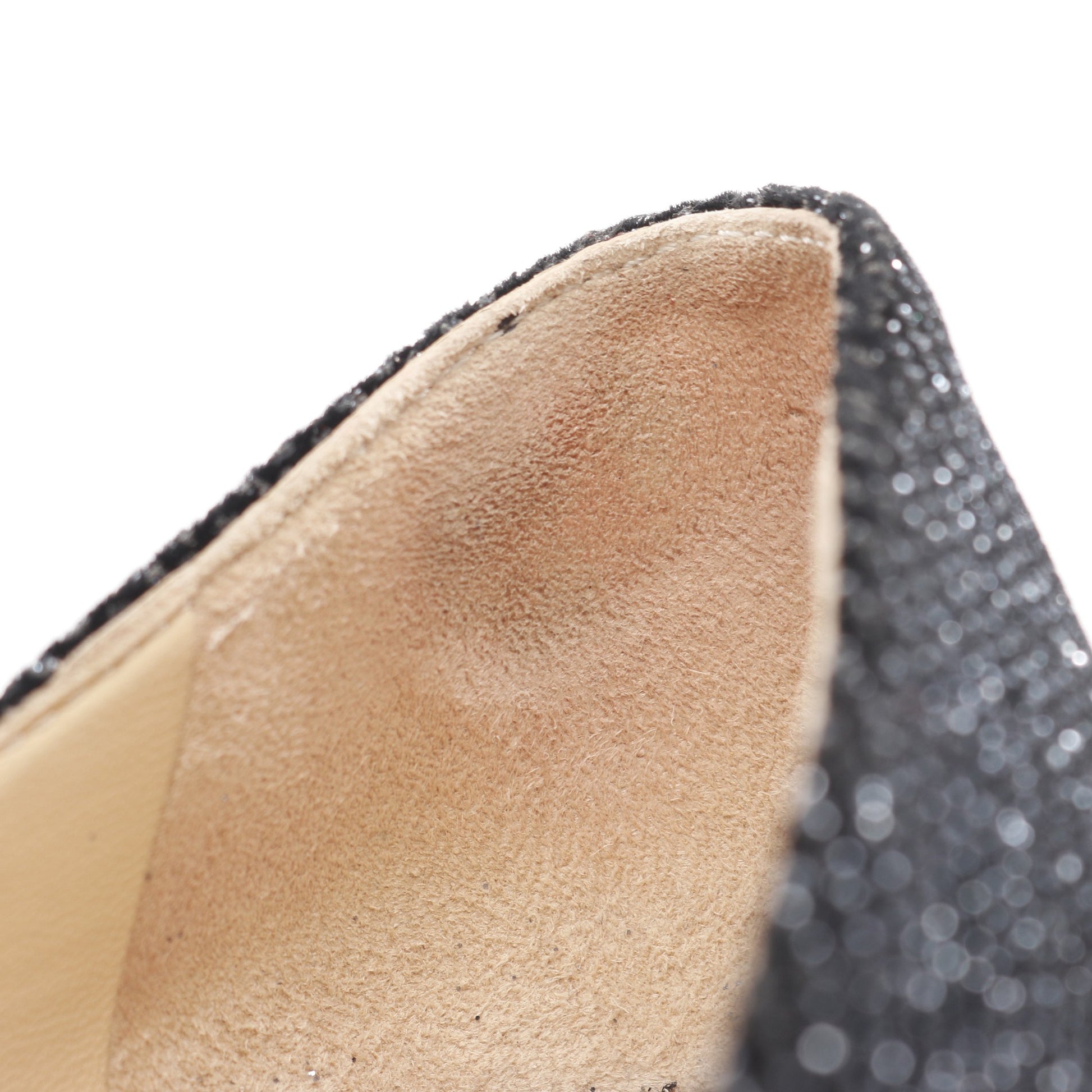 パンプス ラメ ファブリック ブラック シルバー ジミーチュウ シューズ JIMMY CHOO