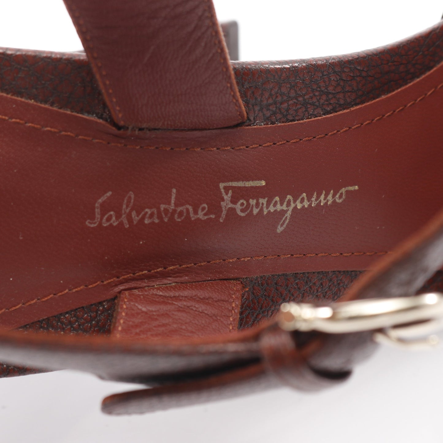ガンチーニ サンダル レザー ボルドー サルヴァトーレフェラガモ シューズ Salvatore Ferragamo