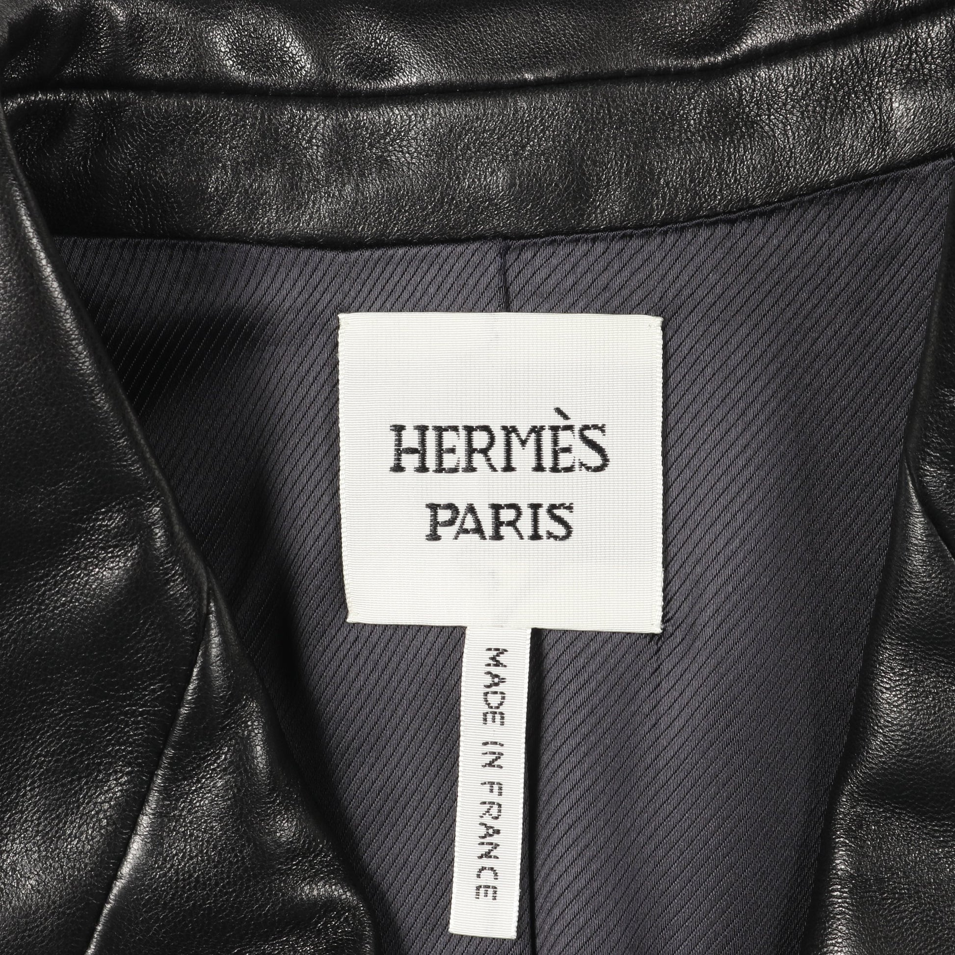 レザージャケット レザー ブラック エルメス アウター HERMES