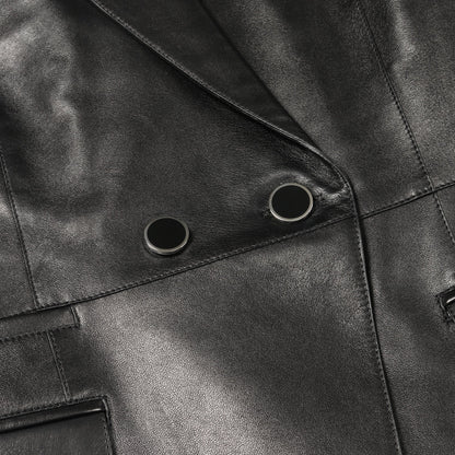 レザージャケット レザー ブラック エルメス アウター HERMES
