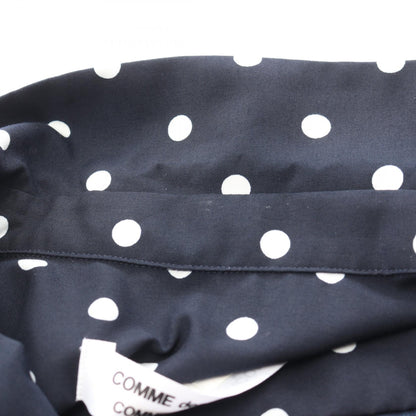 シャツ 長袖 ドット 丸襟 ネイビー コムデギャルソンコムデギャルソン トップス Comme des Garcons Comme des Garcons
