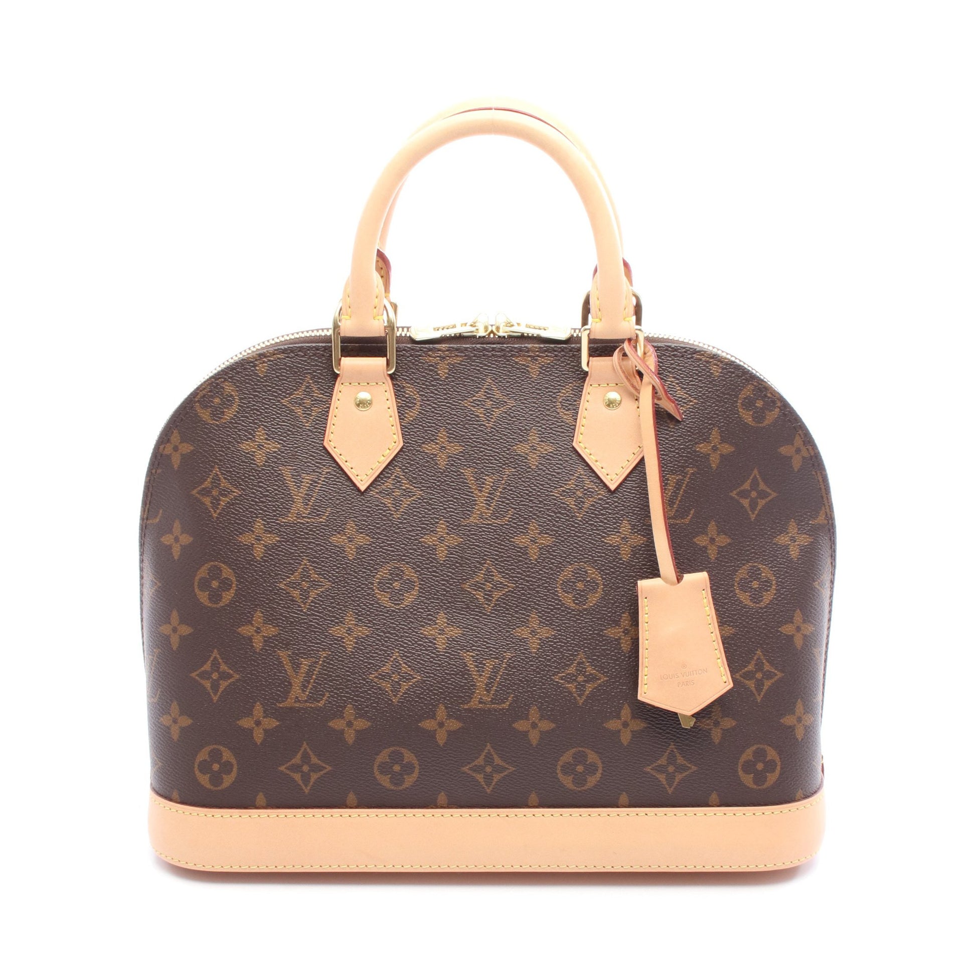 アルマ モノグラム ハンドバッグ PVC レザー ブラウン ルイヴィトン バッグ LOUIS VUITTON