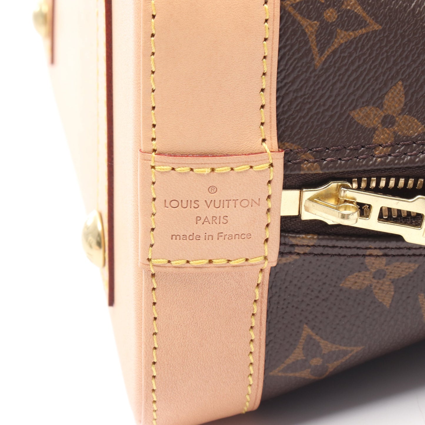 アルマ モノグラム ハンドバッグ PVC レザー ブラウン ルイヴィトン バッグ LOUIS VUITTON