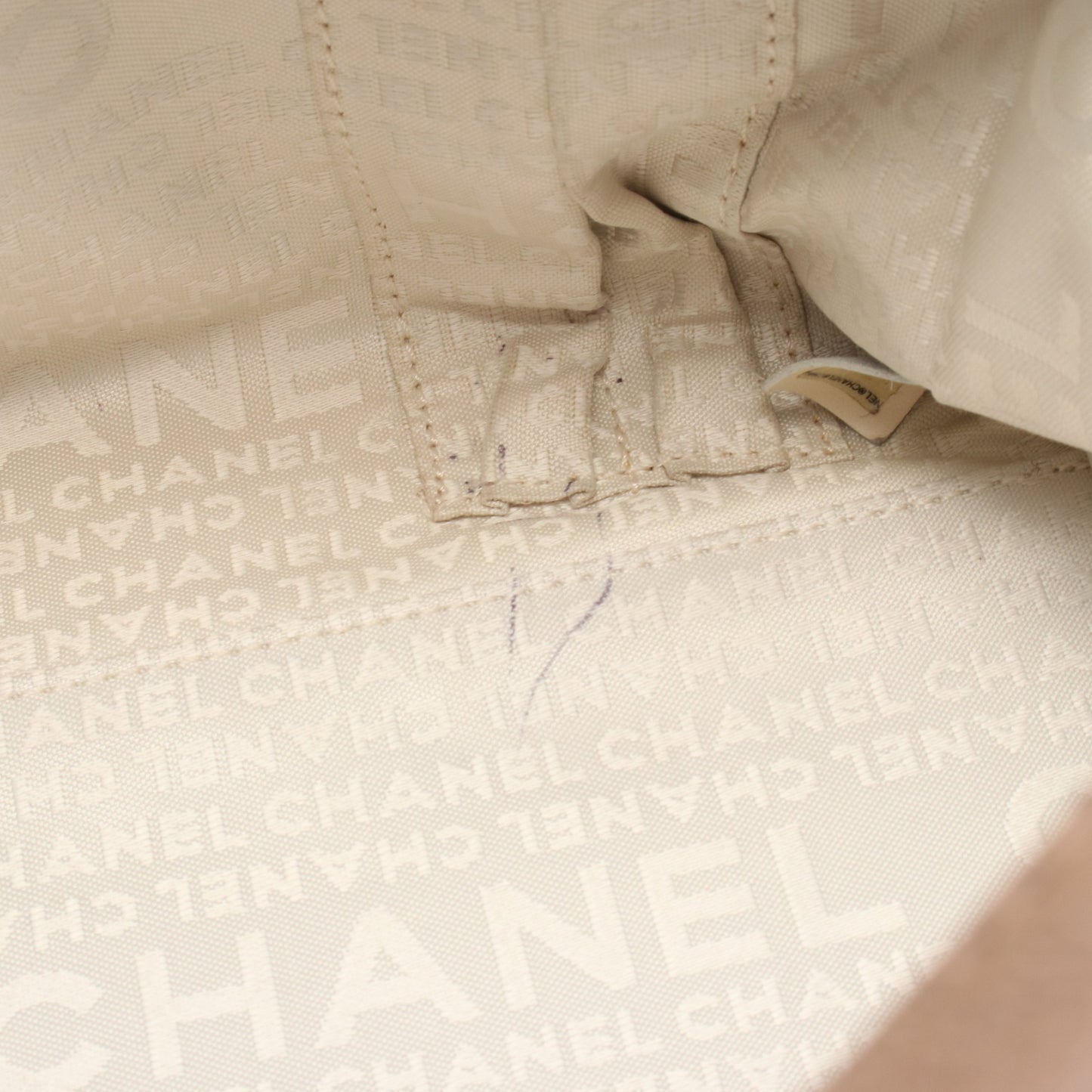 チョコバー ボストンバッグ キャビアスキン ベージュ シルバー金具 シャネル バッグ CHANEL