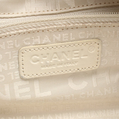 チョコバー ボストンバッグ キャビアスキン ベージュ シルバー金具 シャネル バッグ CHANEL