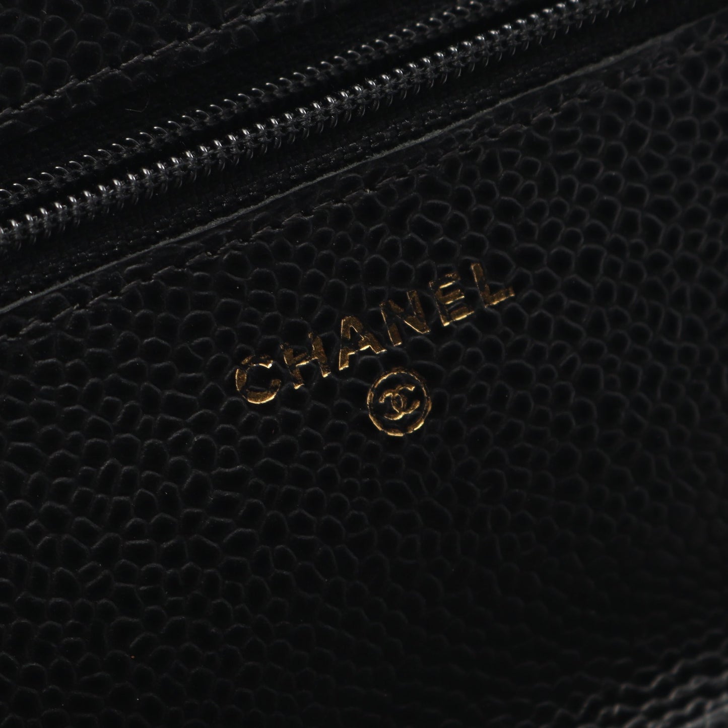 マトラッセ チェーンウォレット キャビアスキン ブラック ゴールド金具 シャネル バッグ CHANEL