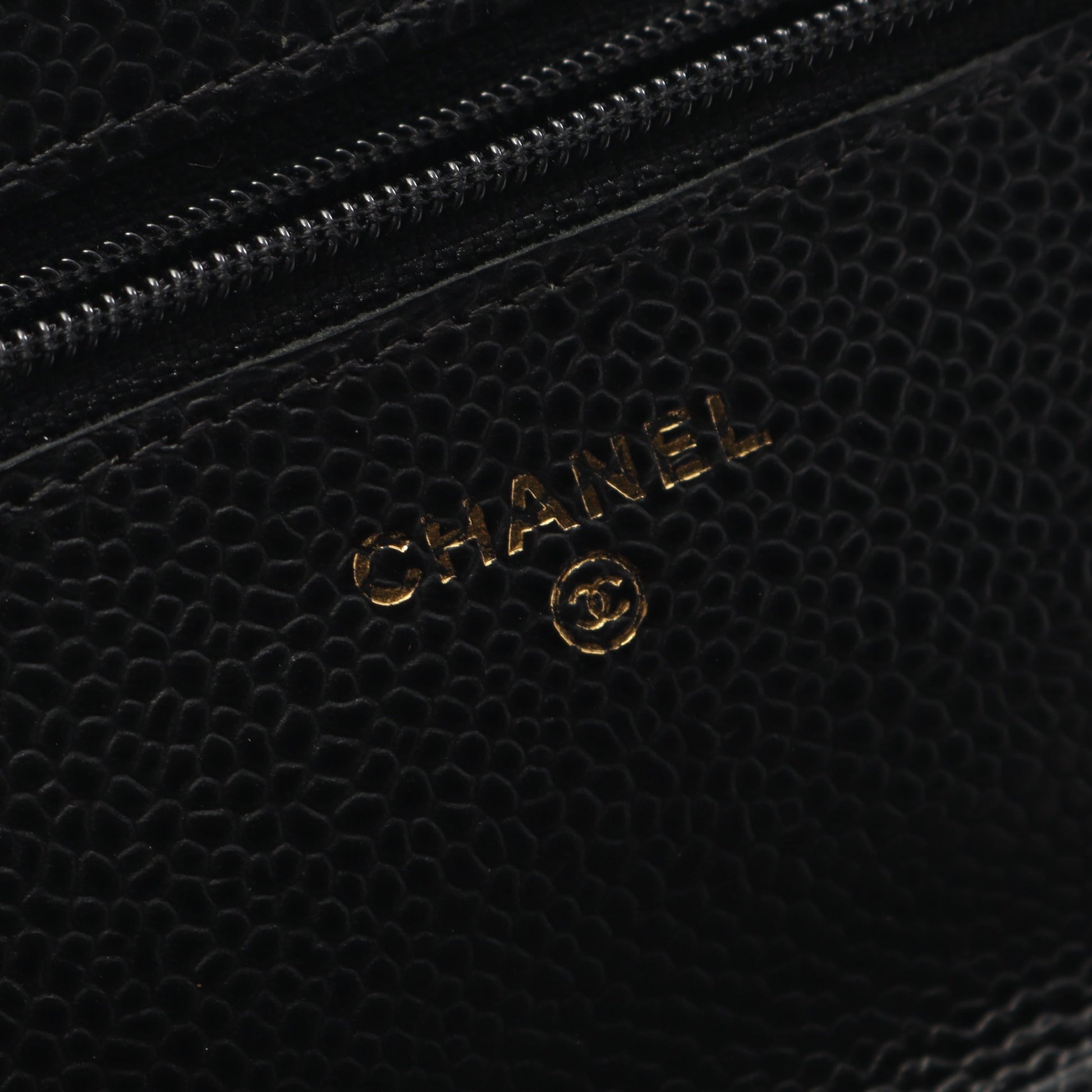 マトラッセ チェーンウォレット キャビアスキン ブラック ゴールド金具 シャネル バッグ CHANEL