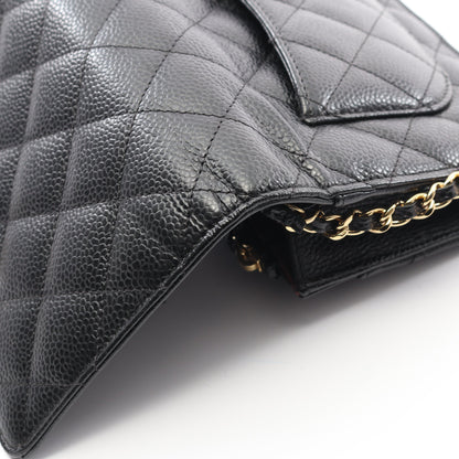 マトラッセ チェーンウォレット キャビアスキン ブラック ゴールド金具 シャネル バッグ CHANEL