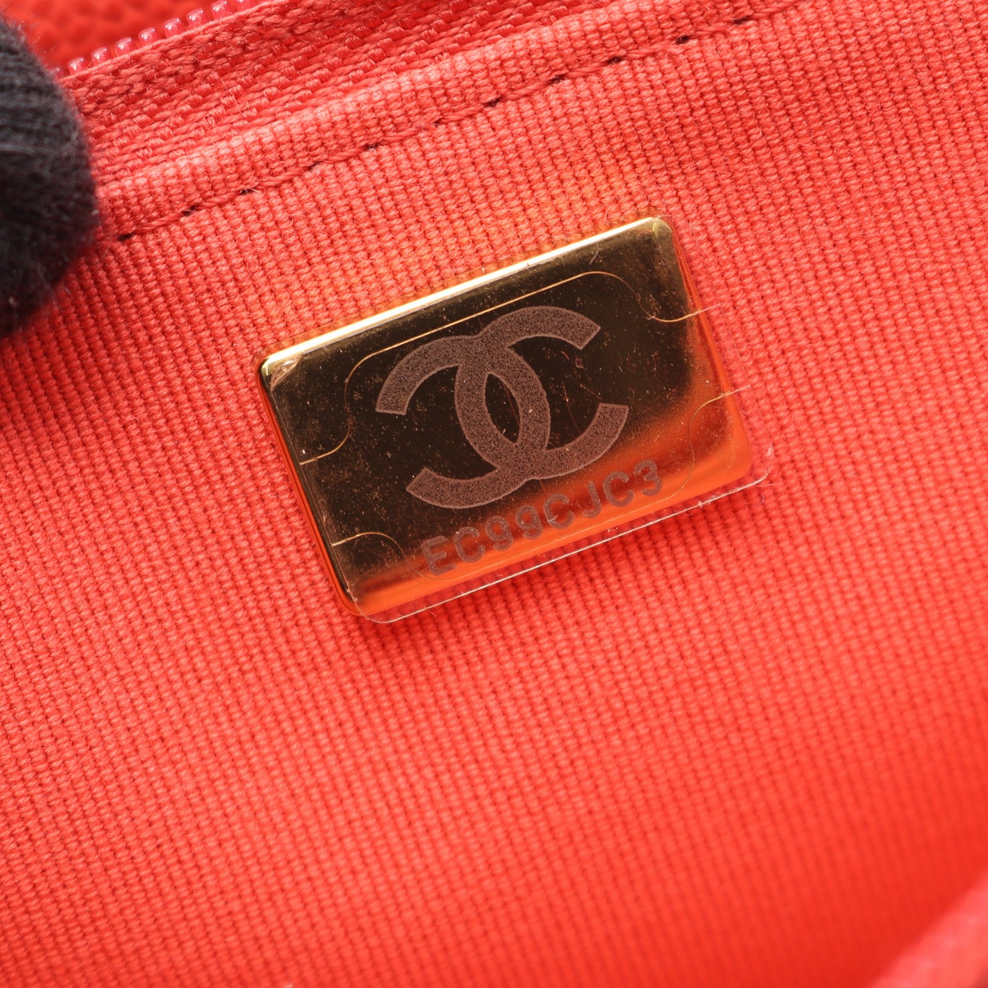 マトラッセ チェーンウォレット キャビアスキン オレンジレッド ゴールド金具 シャネル バッグ CHANEL