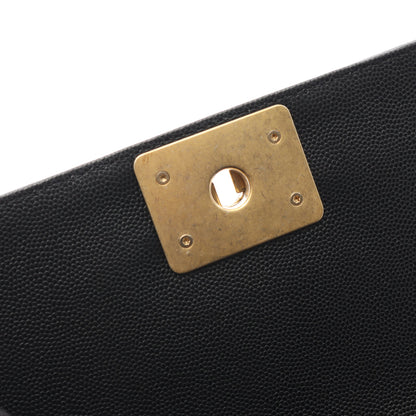 ボーイシャネル スモール チェーンショルダーバッグ キャビアスキン ブラック ゴールド金具 シャネル バッグ CHANEL