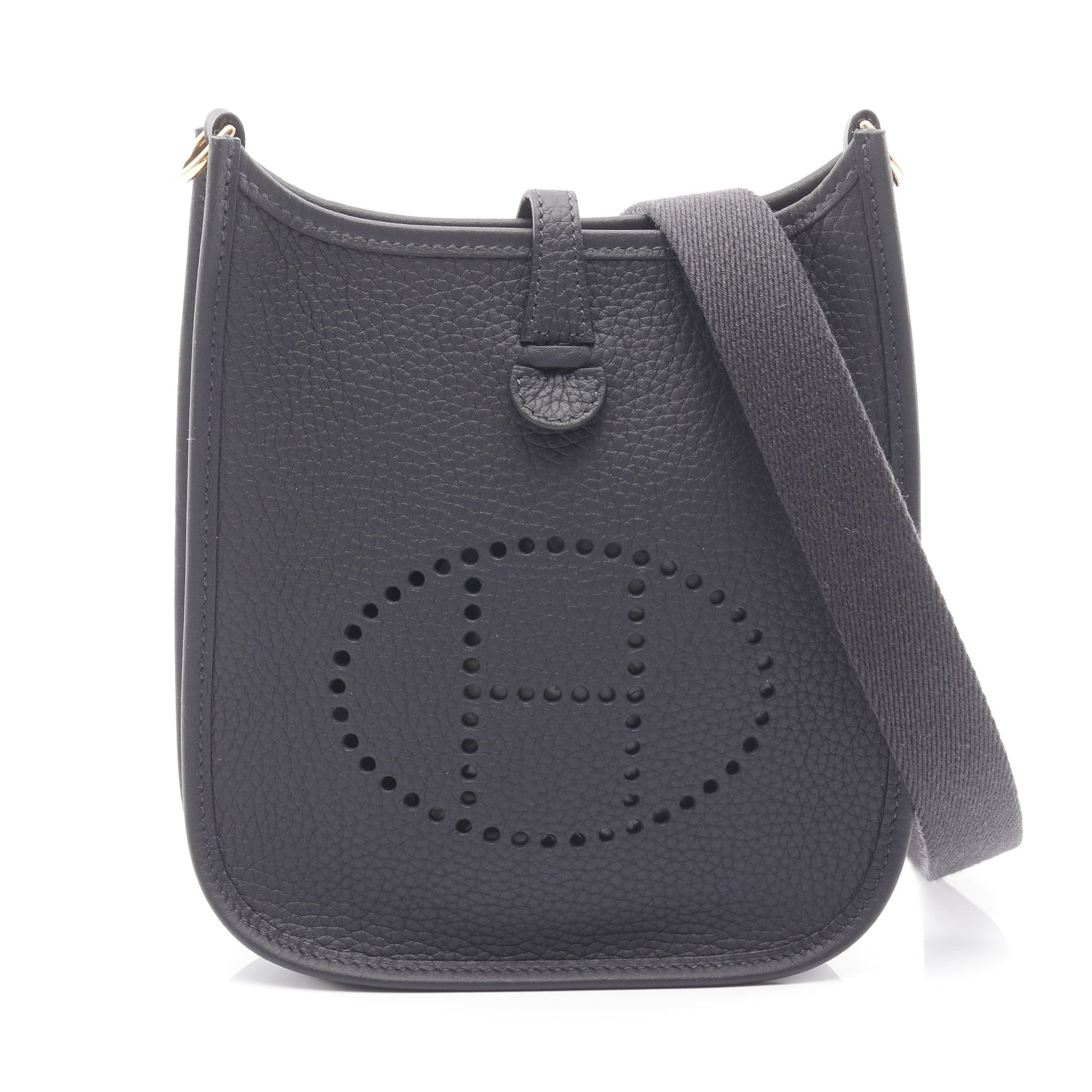 エヴリンTPM アマゾン キャバン ショルダーバッグ トリヨンクレマンス ブラック ゴールド金具 K刻印 エルメス バッグ HERMES