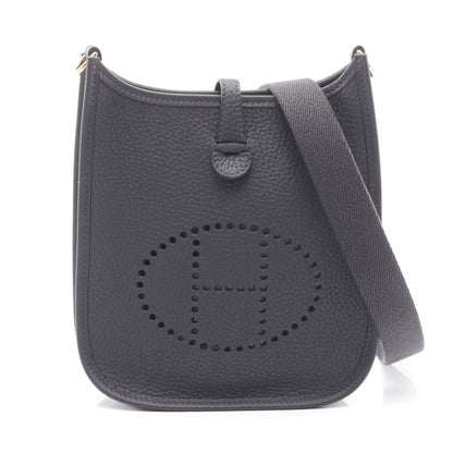 エヴリンTPM アマゾン キャバン ショルダーバッグ トリヨンクレマンス ブラック ゴールド金具 K刻印 エルメス バッグ HERMES