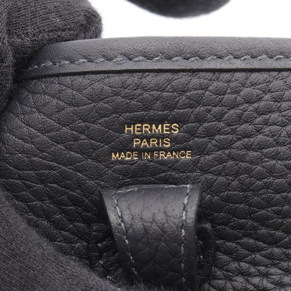 エヴリンTPM アマゾン キャバン ショルダーバッグ トリヨンクレマンス ブラック ゴールド金具 K刻印 エルメス バッグ HERMES