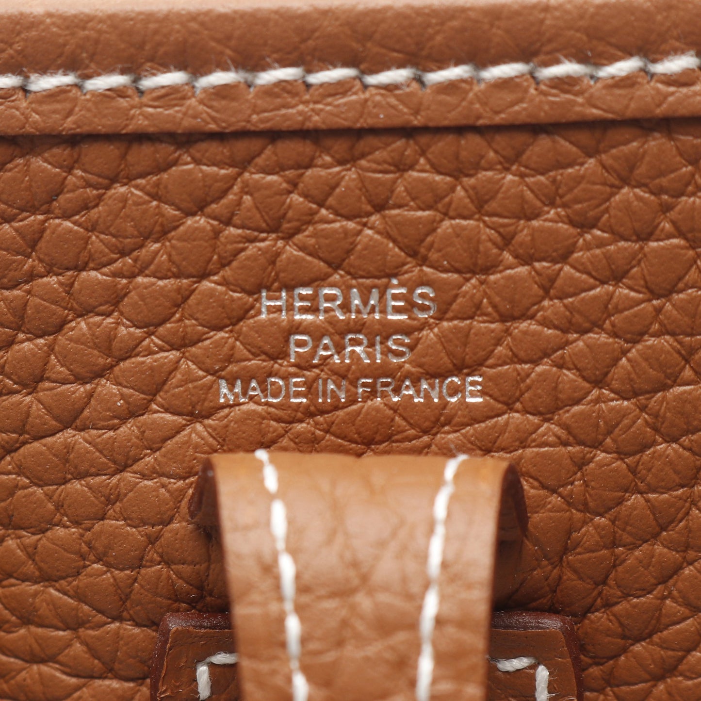 エヴリンTPM ゴールド ショルダーバッグ トリヨンクレマンス ブラウン シルバー金具 K刻印 エルメス バッグ HERMES
