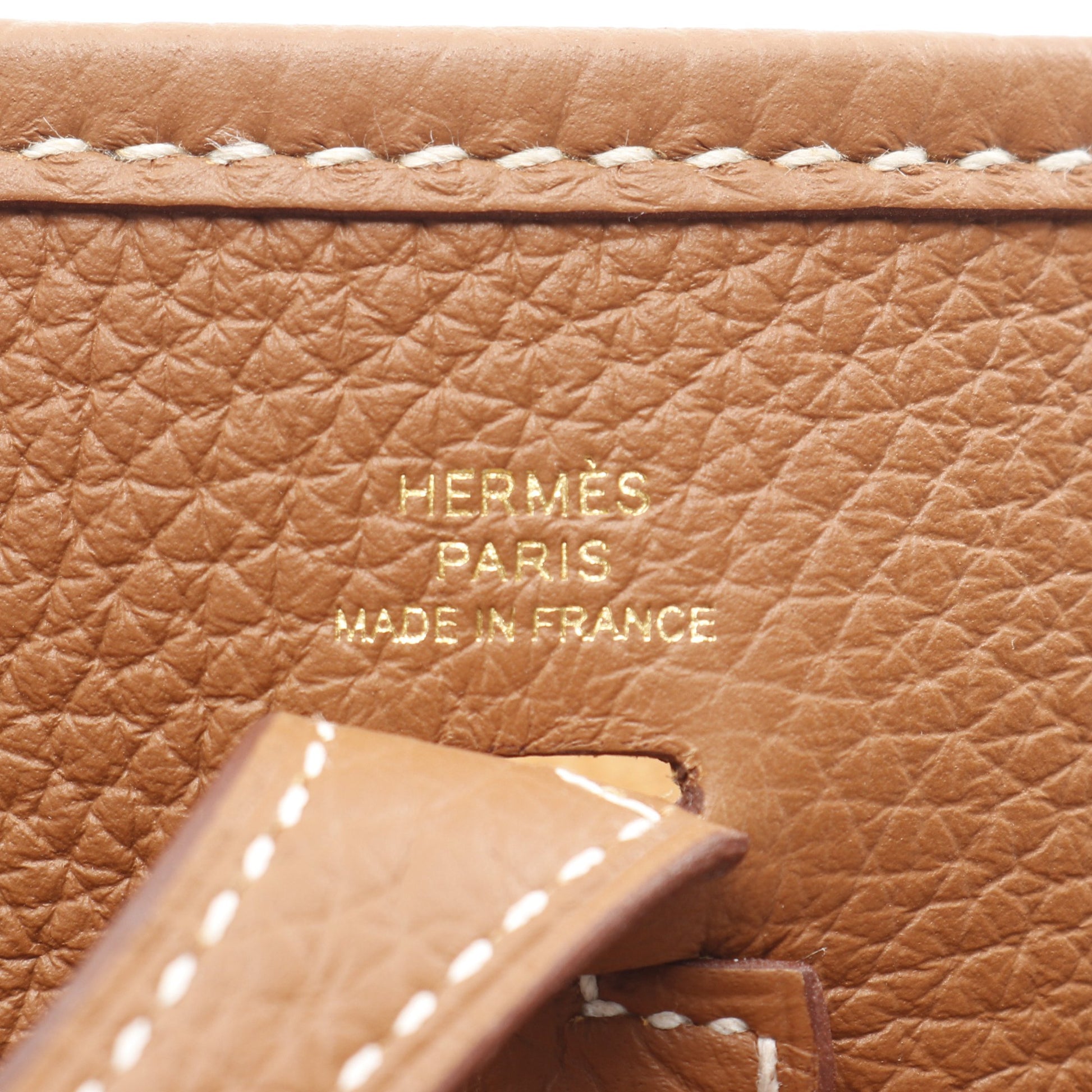 エヴリンTPM アマゾン ゴールド ショルダーバッグ トリヨンクレマンス ブラウン ゴールド金具 K刻印 エルメス バッグ HERMES