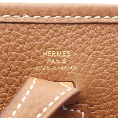 エヴリンTPM アマゾン ゴールド ショルダーバッグ トリヨンクレマンス ブラウン ゴールド金具 K刻印 エルメス バッグ HERMES