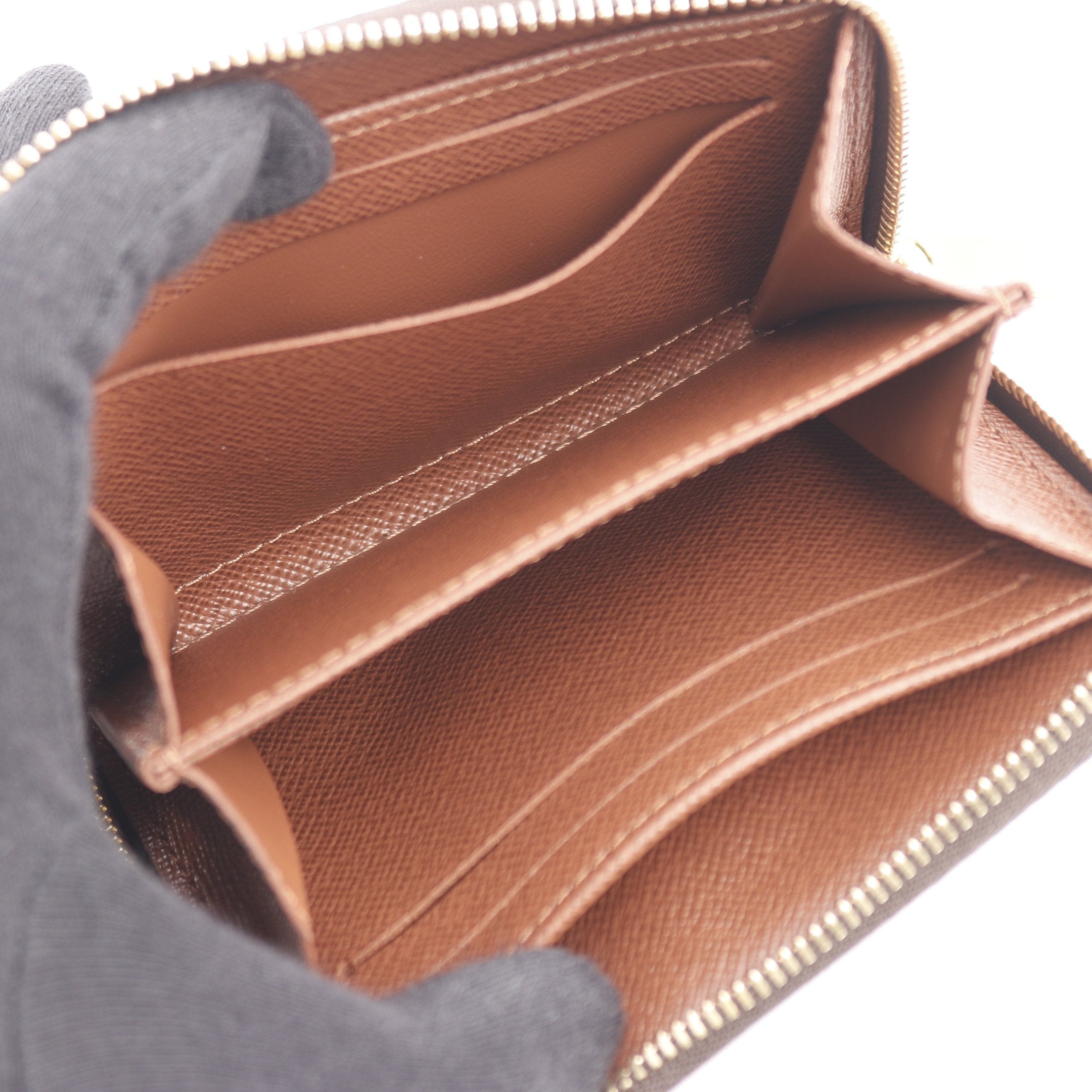 ジッピー コインパース モノグラム コインケース PVC ブラウン