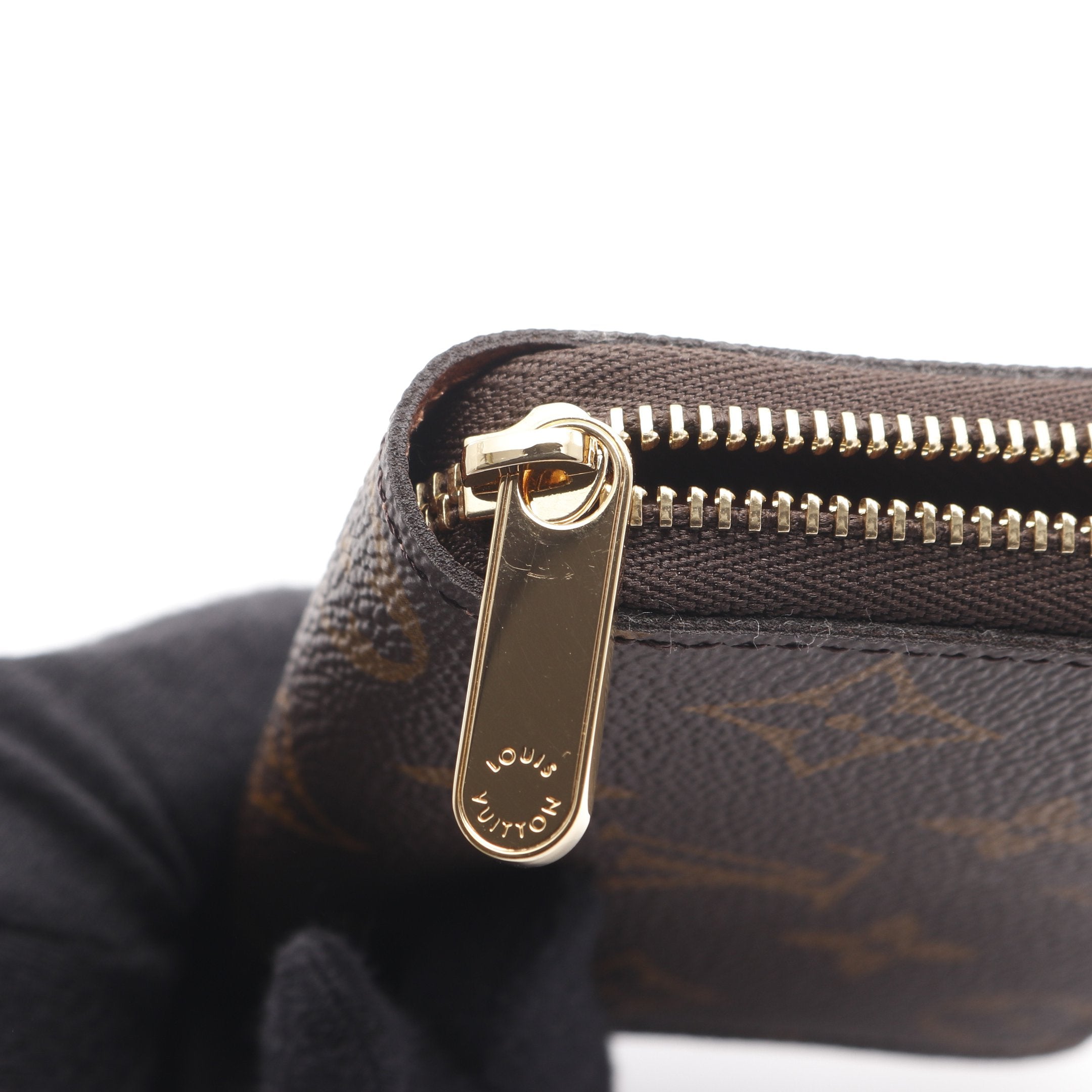 ジッピー コインパース モノグラム コインケース PVC ブラウン