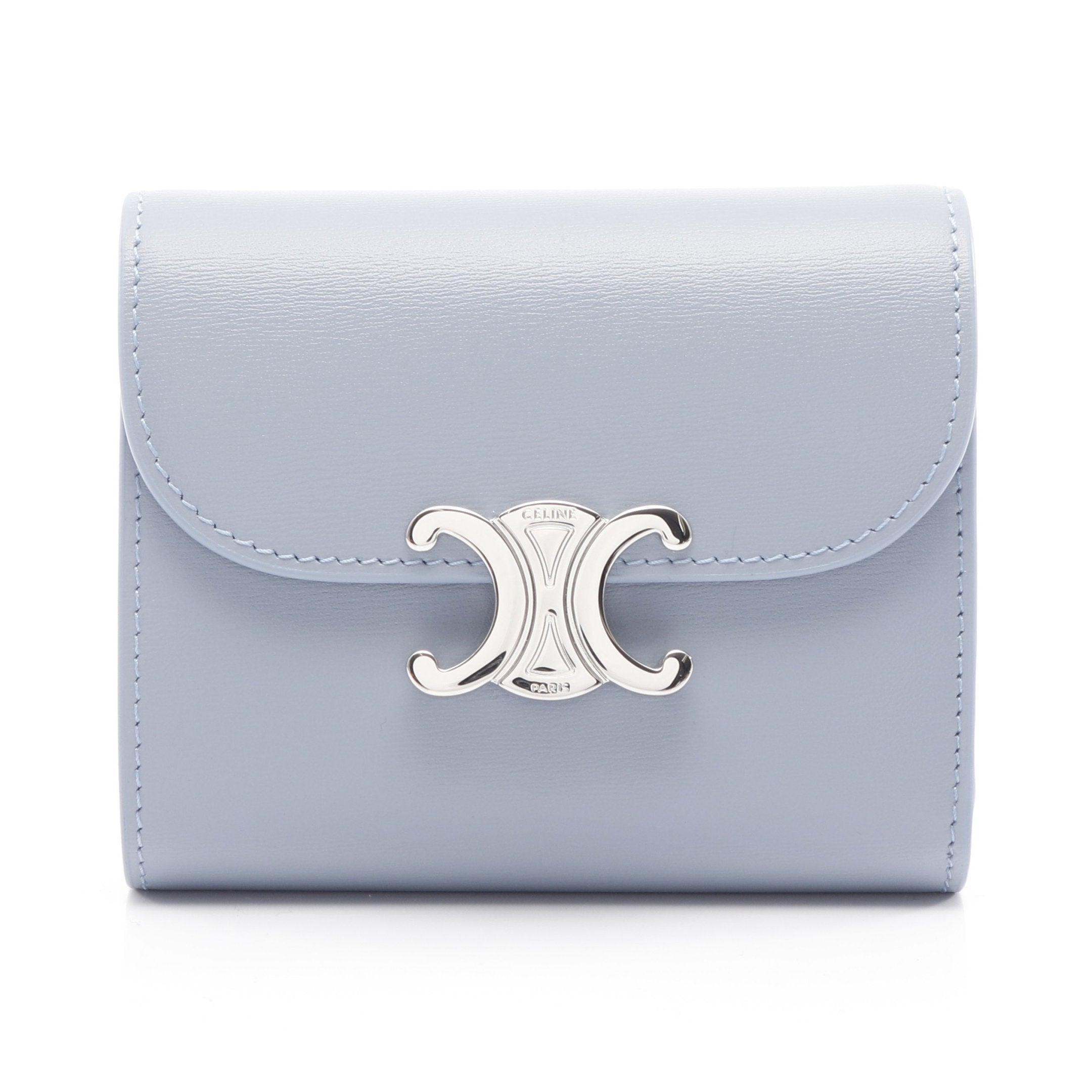 CELINE 三つ折り財布 ライトブルー CELINE(セリーヌ) 3つ折り財布