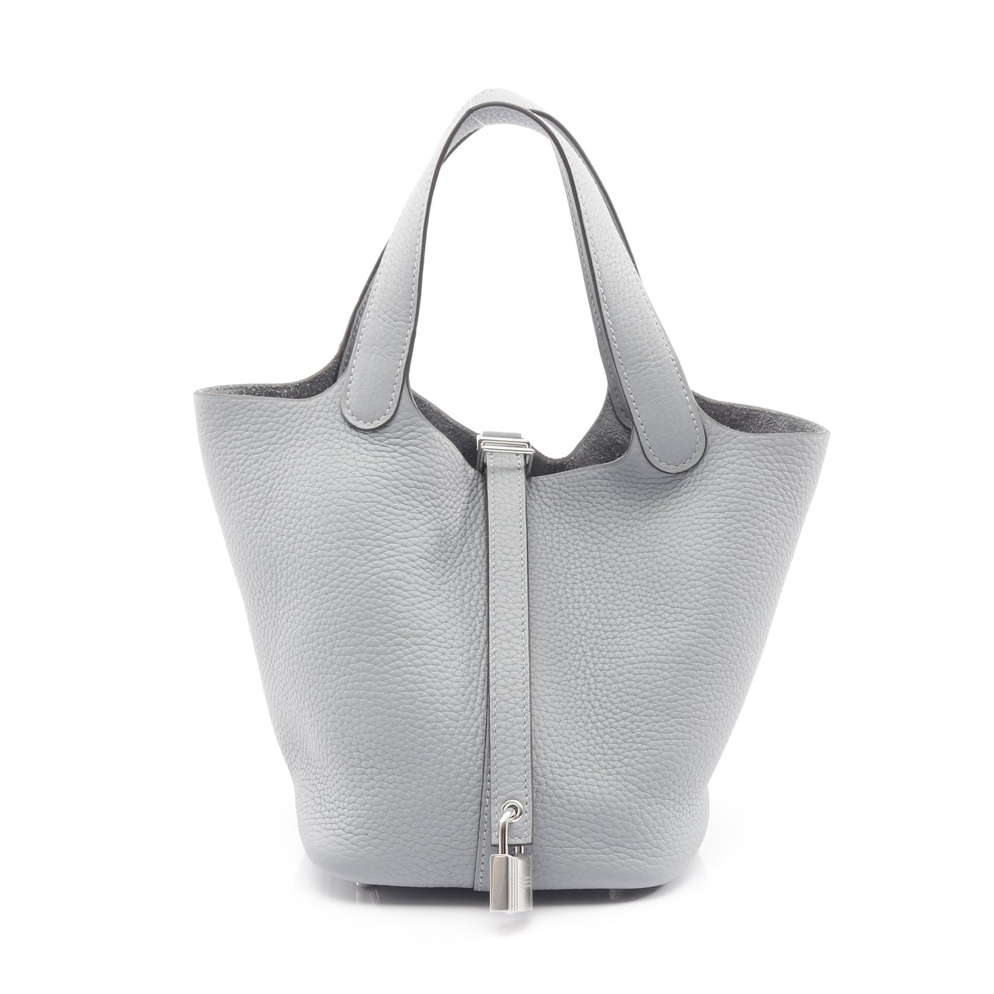 ピコタンロックPM グリパンタン ハンドバッグ トリヨンクレマンス グレー シルバー金具 K刻印 エルメス バッグ HERMES