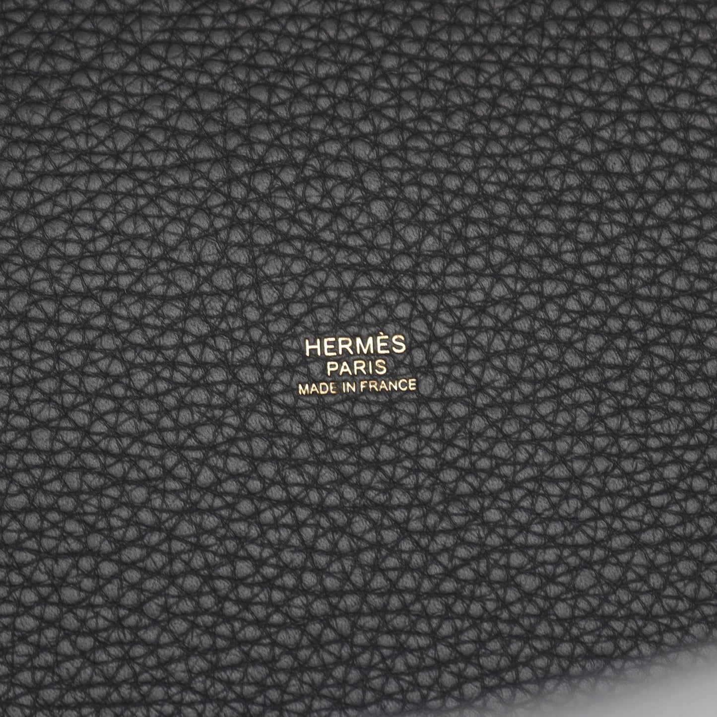 ピコタンロックMM ハンドバッグ トリヨンクレマンス ブラック ゴールド金具 K刻印 エルメス バッグ HERMES