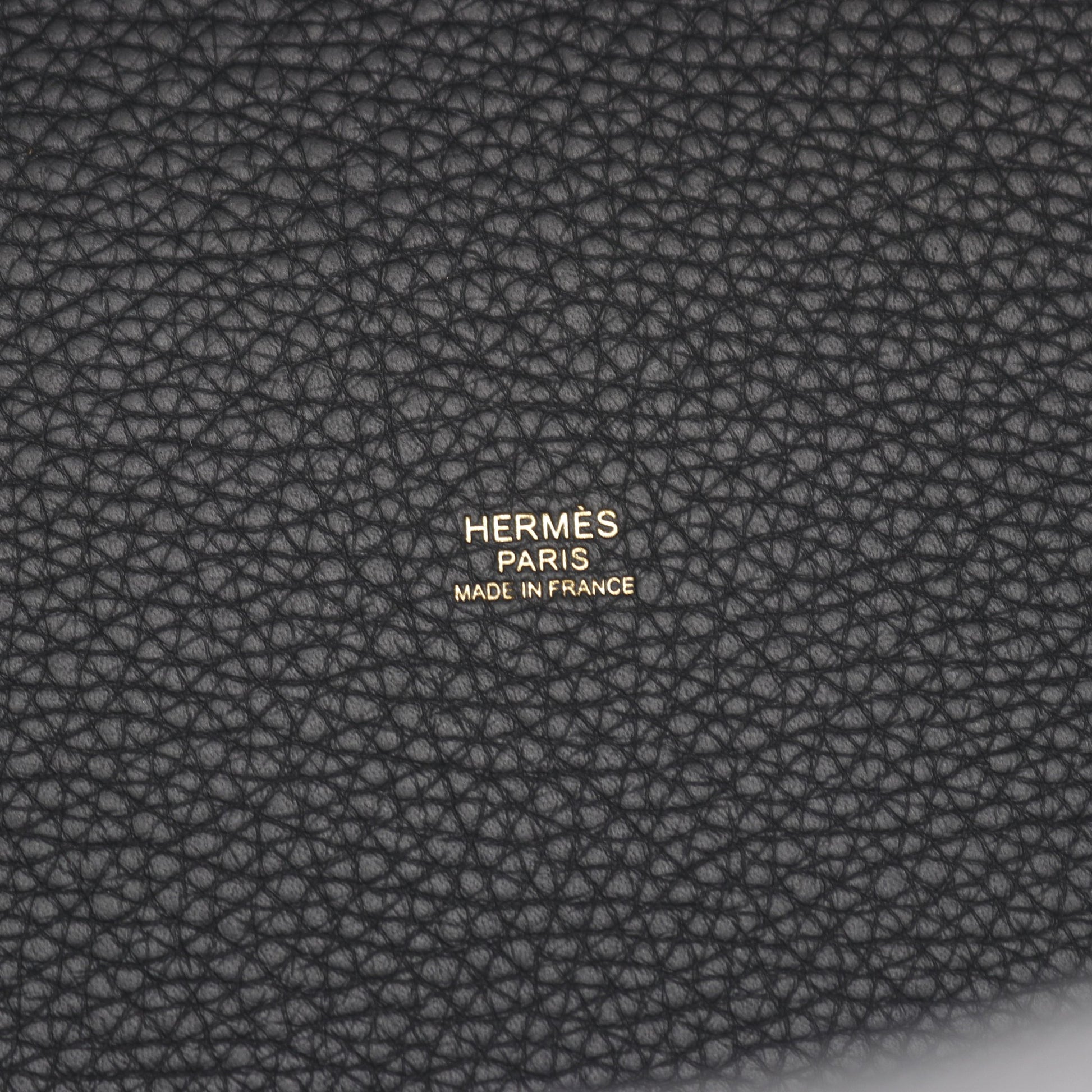 ピコタンロックMM ハンドバッグ トリヨンクレマンス ブラック ゴールド金具 K刻印 エルメス バッグ HERMES