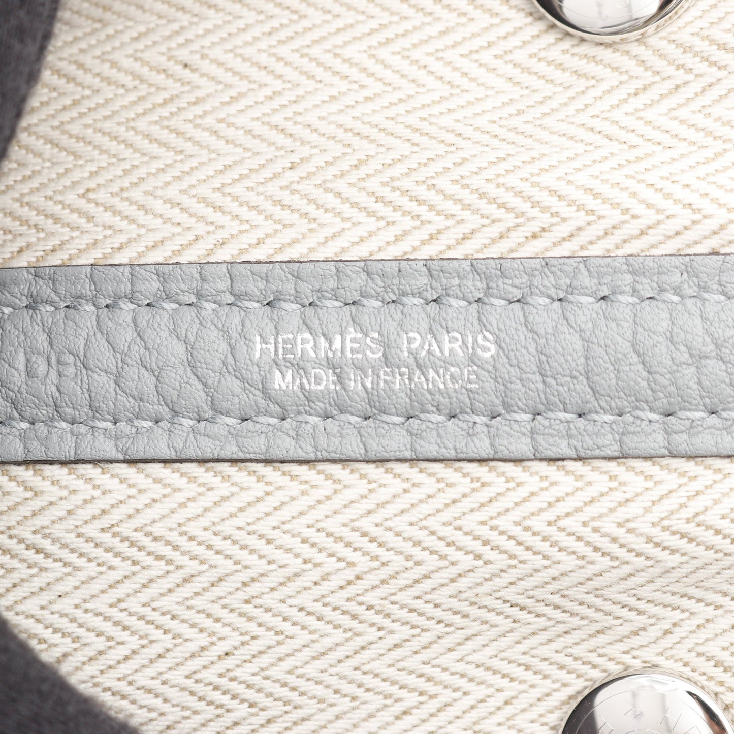 ガーデンパーティTPM グリパンタン ハンドバッグ トートバッグ ネゴンダ グレー シルバー金具 K刻印 エルメス バッグ HERMES