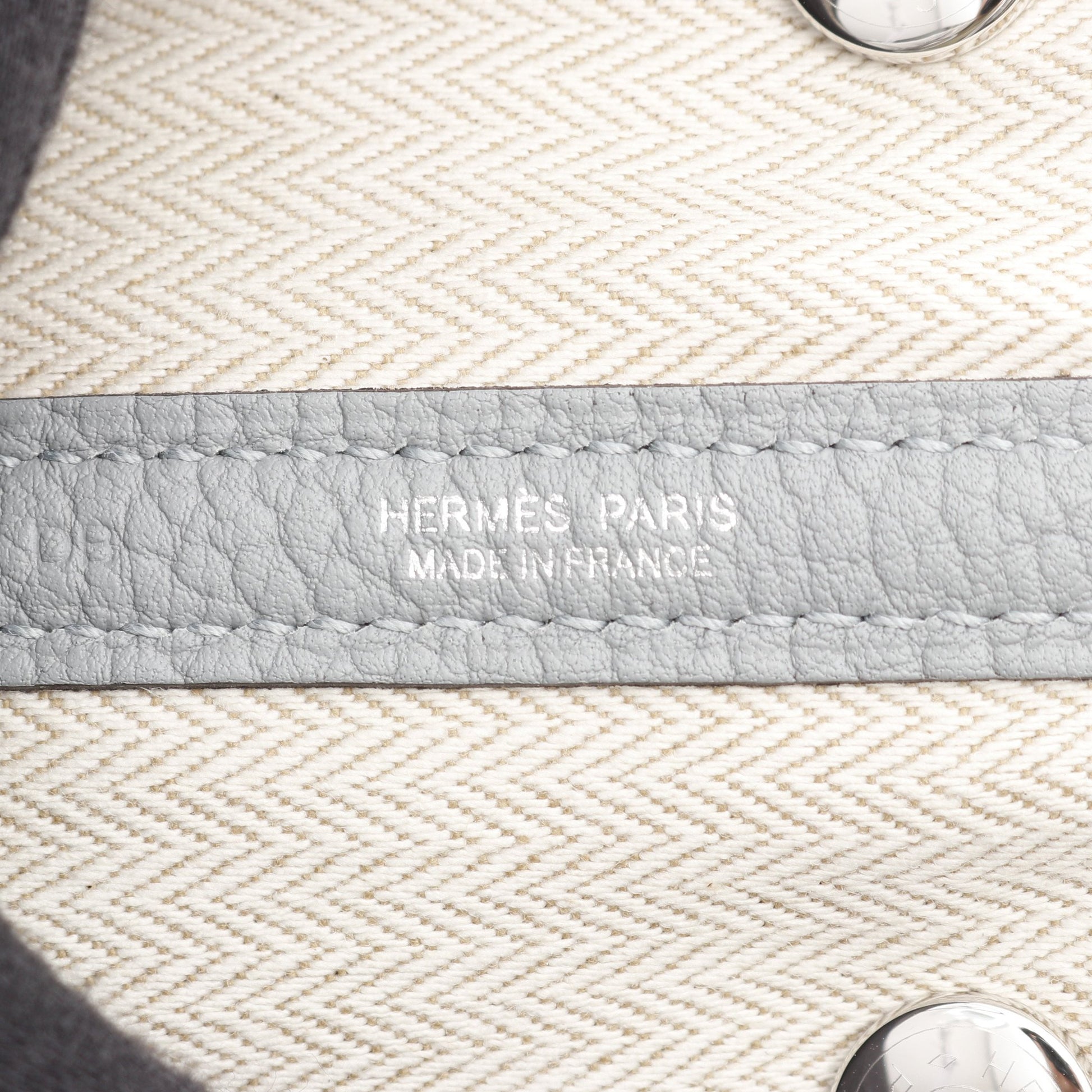 ガーデンパーティTPM グリパンタン ハンドバッグ トートバッグ ネゴンダ グレー シルバー金具 K刻印 エルメス バッグ HERMES