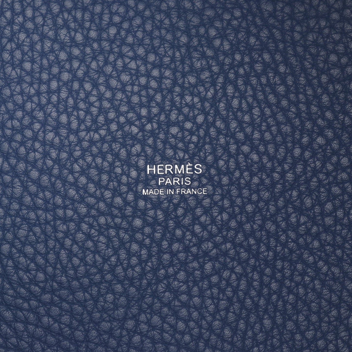 ピコタンロックMM ブルーアガット ハンドバッグ トリヨンクレマンス ブルー シルバー金具 X刻印 エルメス バッグ HERMES