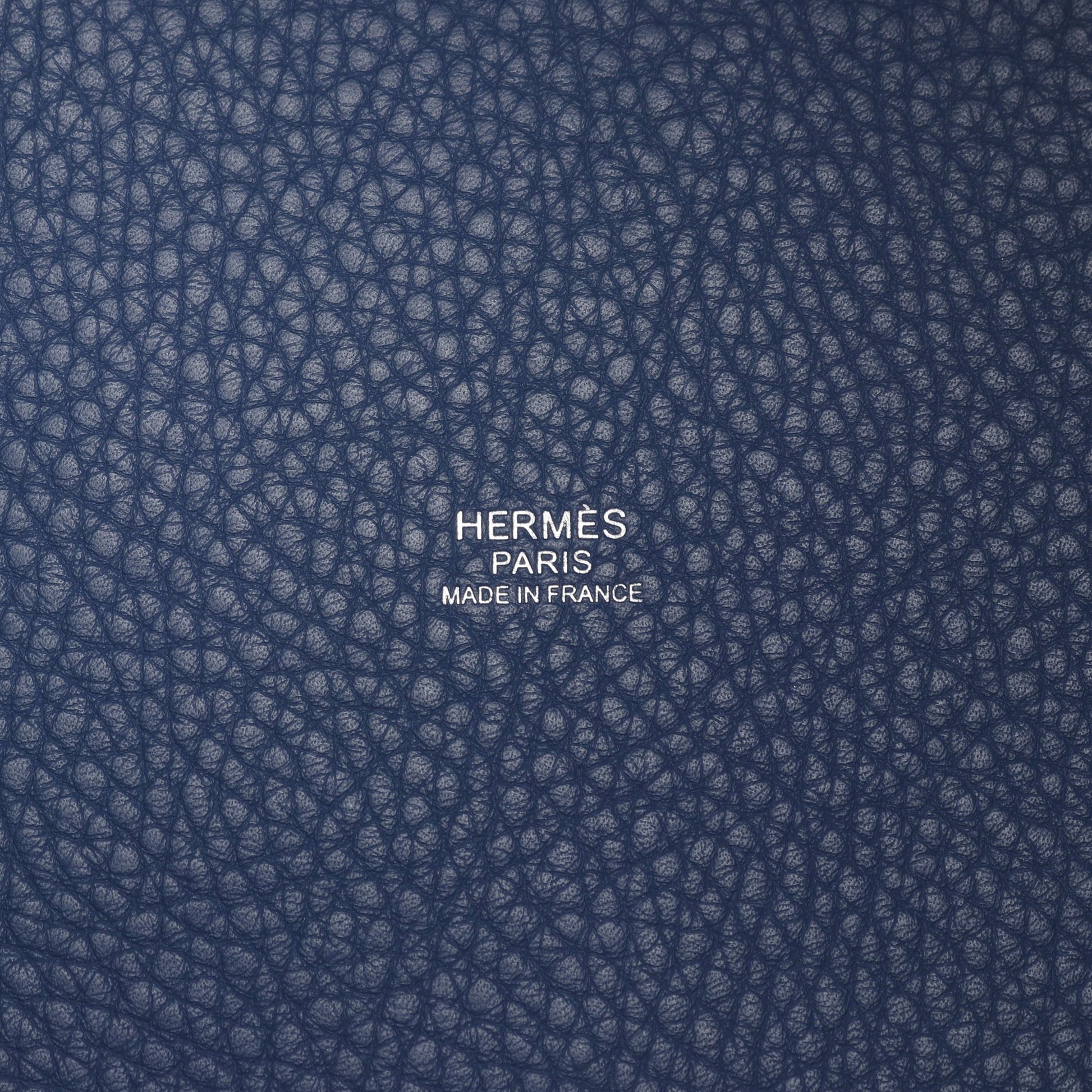 ピコタンロックMM ブルーアガット ハンドバッグ トリヨンクレマンス ブルー シルバー金具 X刻印 エルメス バッグ HERMES