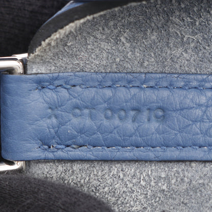 ピコタンロックMM ブルーアガット ハンドバッグ トリヨンクレマンス ブルー シルバー金具 X刻印 エルメス バッグ HERMES