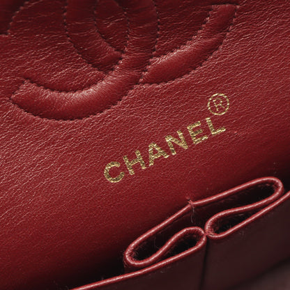 マトラッセ Wフラップ Wチェーンショルダーバッグ ラムスキン ブラック ゴールド金具 シャネル バッグ CHANEL