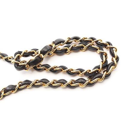マトラッセ フルフラップ チェーンショルダーバッグ ラムスキン ブラック ゴールド金具 シャネル バッグ CHANEL