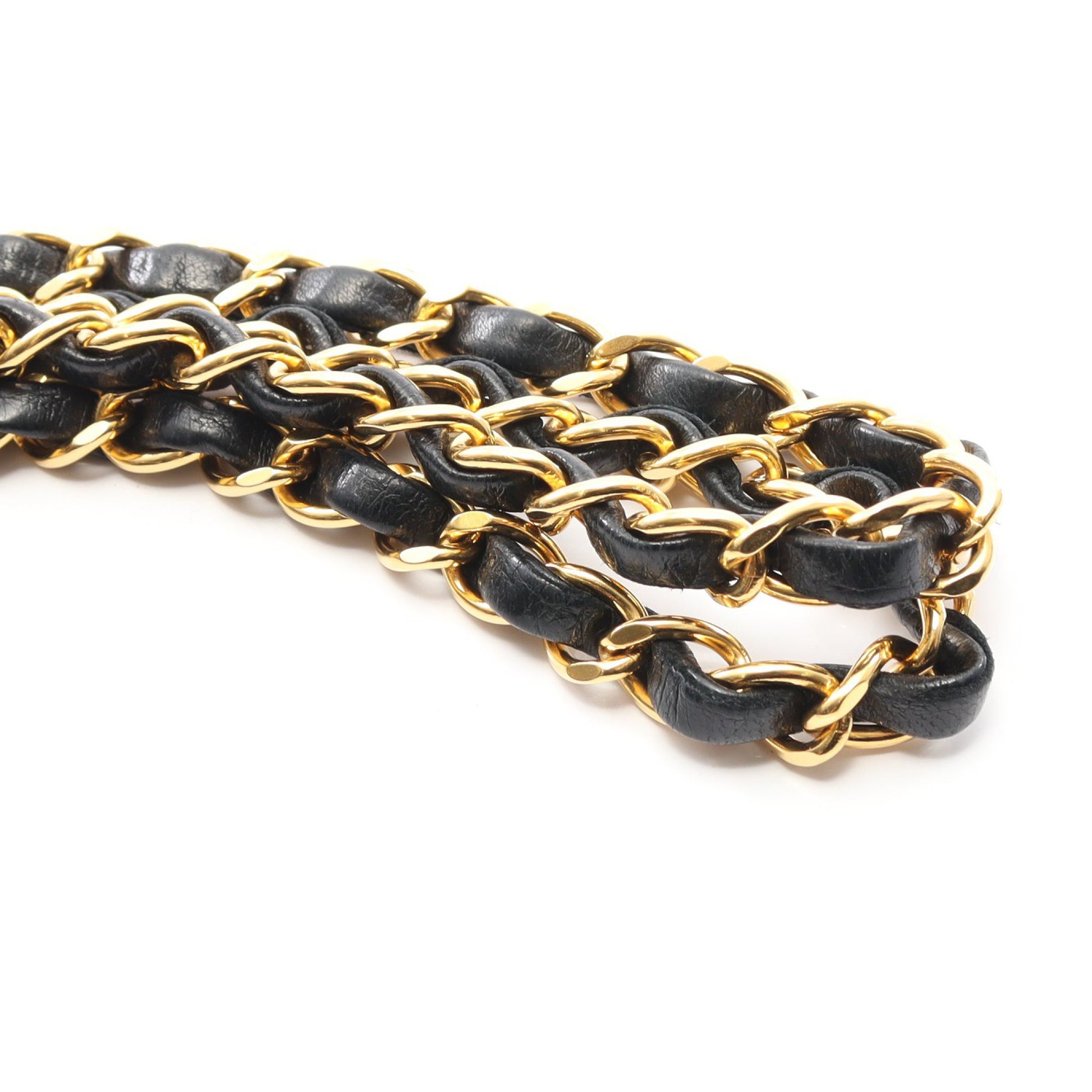 マトラッセ Wフラップ Wチェーンショルダーバッグ ラムスキン ブラック ゴールド金具 シャネル バッグ CHANEL