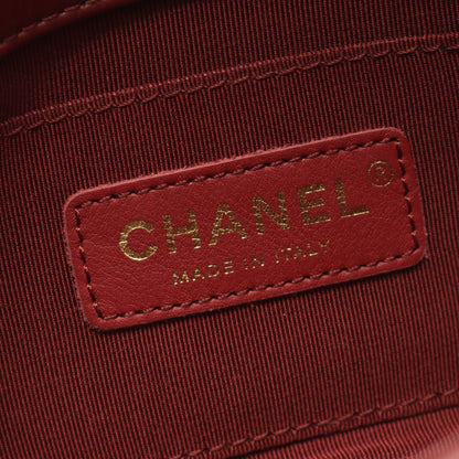 マトラッセ チェーンショルダーバッグ ラムスキン ボルドー ゴールド金具 シャネル バッグ CHANEL