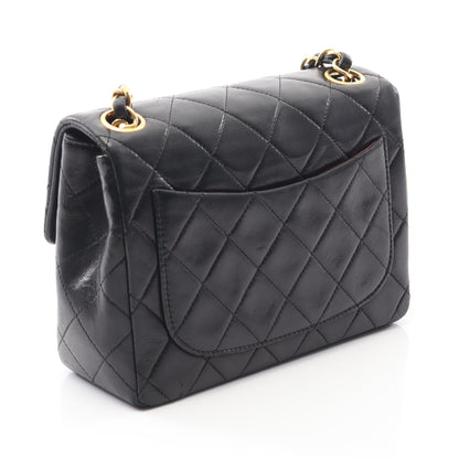 ミニマトラッセ チェーンショルダーバッグ ラムスキン ブラック ゴールド金具 ヴィンテージ シャネル バッグ CHANEL