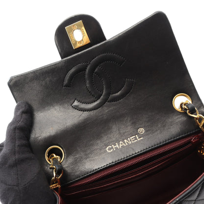 ミニマトラッセ チェーンショルダーバッグ ラムスキン ブラック ゴールド金具 ヴィンテージ シャネル バッグ CHANEL