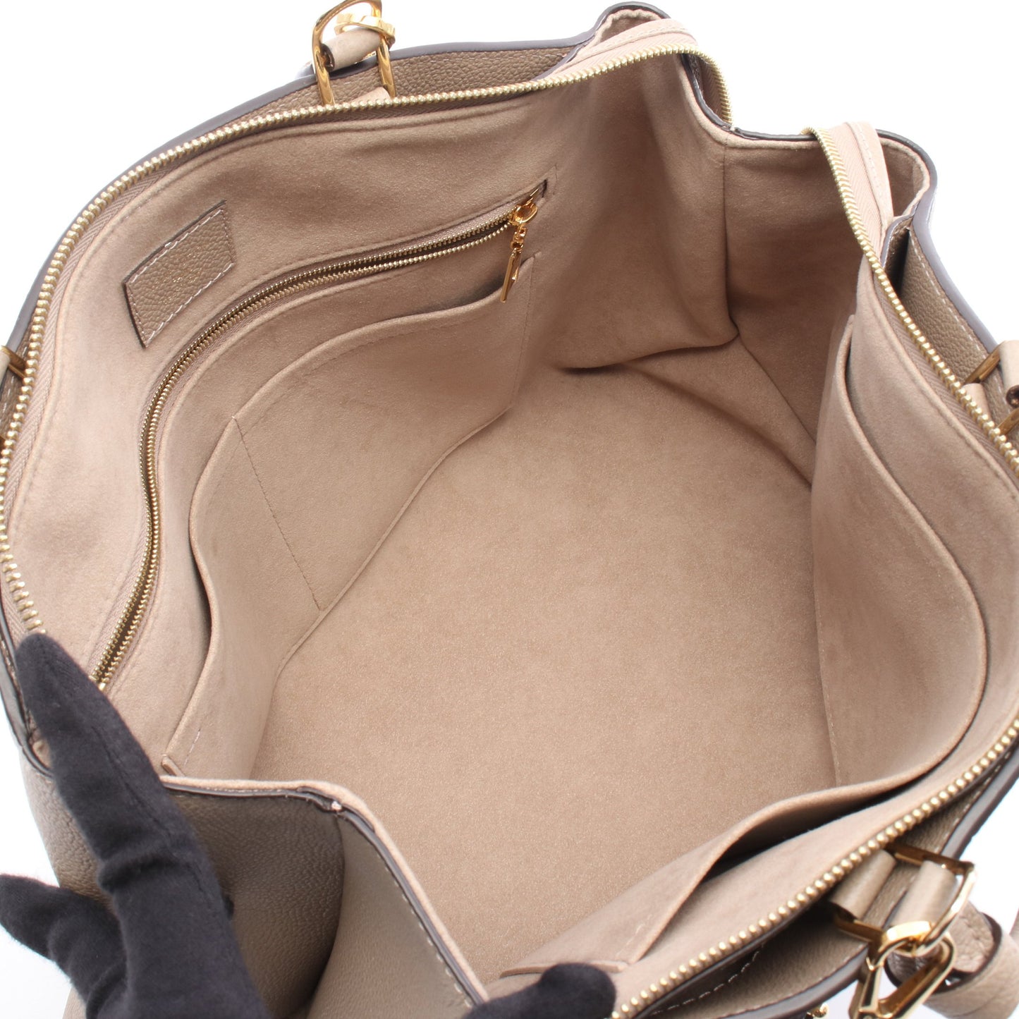 グラン パレMM モノグラムアンプラント トゥルトレール ハンドバッグ レザー グレーベージュ 2WAY ルイヴィトン バッグ LOUIS VUITTON