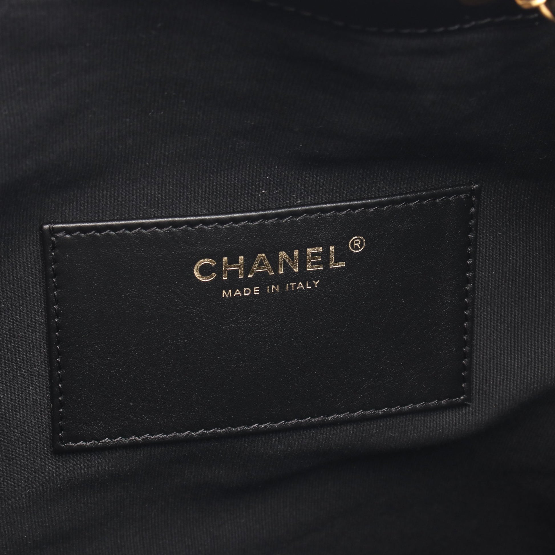 シャネル25 スモール チェーンショルダーバッグ レザー ブラック ゴールド金具 シャネル バッグ CHANEL