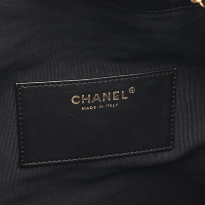 シャネル25 スモール チェーンショルダーバッグ レザー ブラック ゴールド金具 シャネル バッグ CHANEL