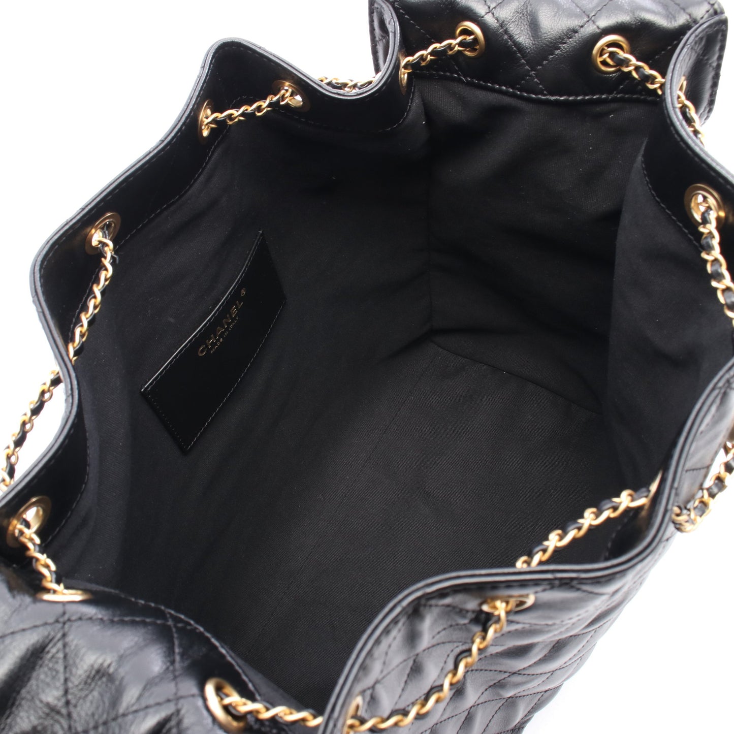 シャネル25 スモール チェーンショルダーバッグ レザー ブラック ゴールド金具 シャネル バッグ CHANEL