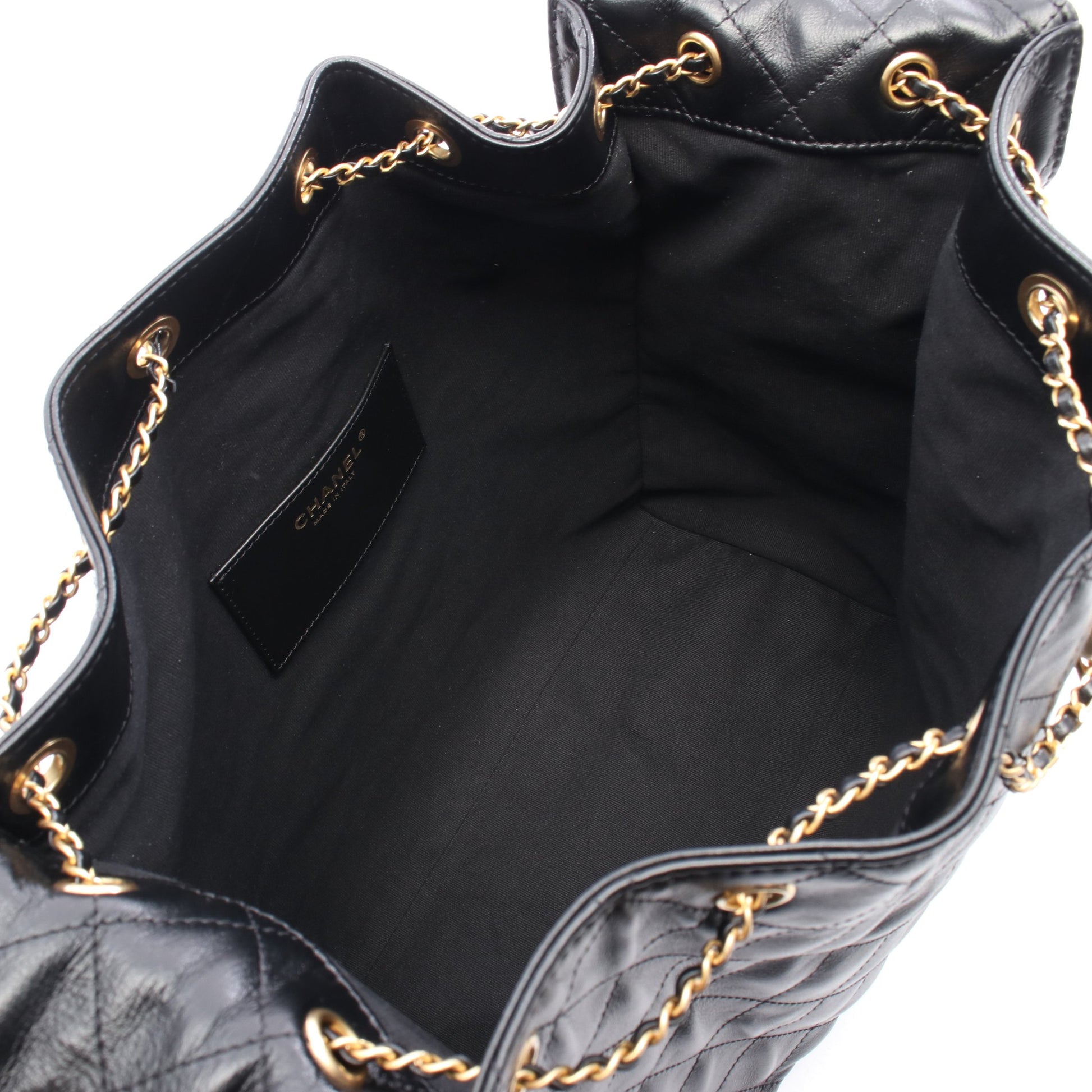 シャネル25 スモール チェーンショルダーバッグ レザー ブラック ゴールド金具 シャネル バッグ CHANEL