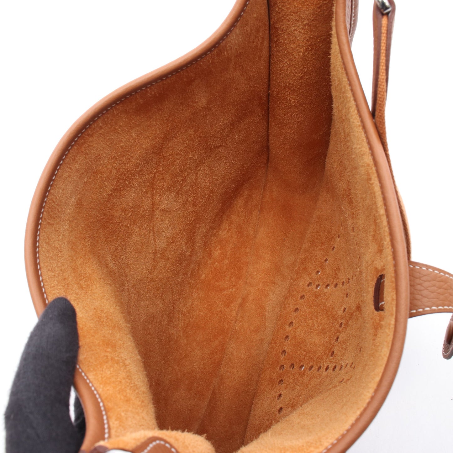 エヴリン 3 トロワ PM ゴールド ショルダーバッグ トリヨンクレマンス ブラウン シルバー金具 K刻印 エルメス バッグ HERMES
